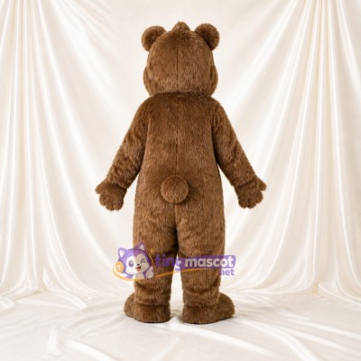 Cartoon Facial Bear Mascot Costume Full Body for Adults School Events