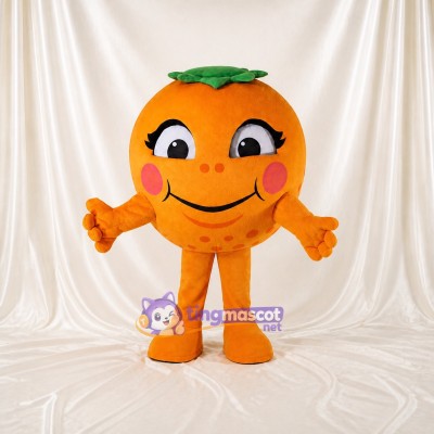 Orange Fruit Mascot Costume Full Body for Adults Trade Shows