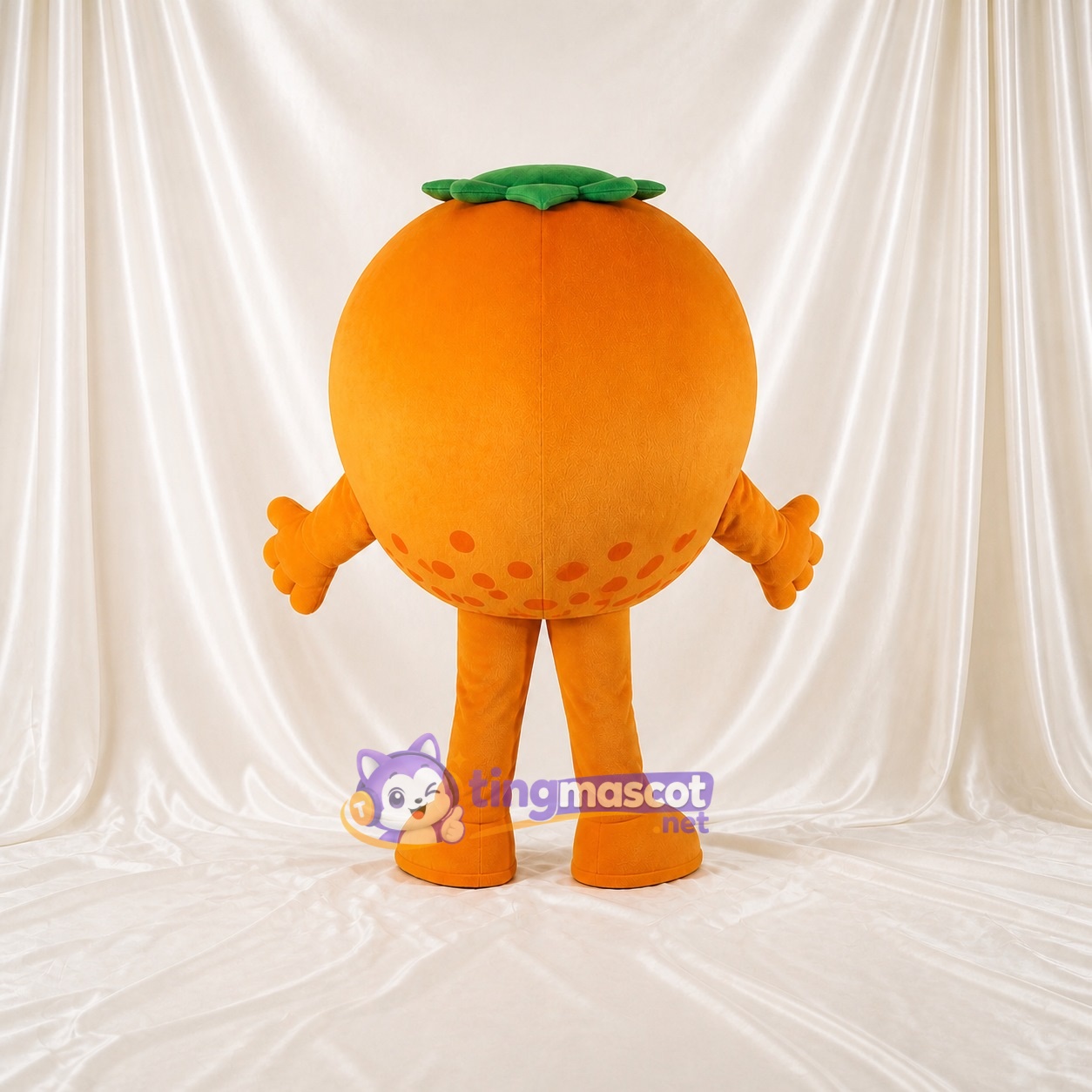 Orange Frucht Maskottchenkostüm Ganzkörper für Erwachsene Messen