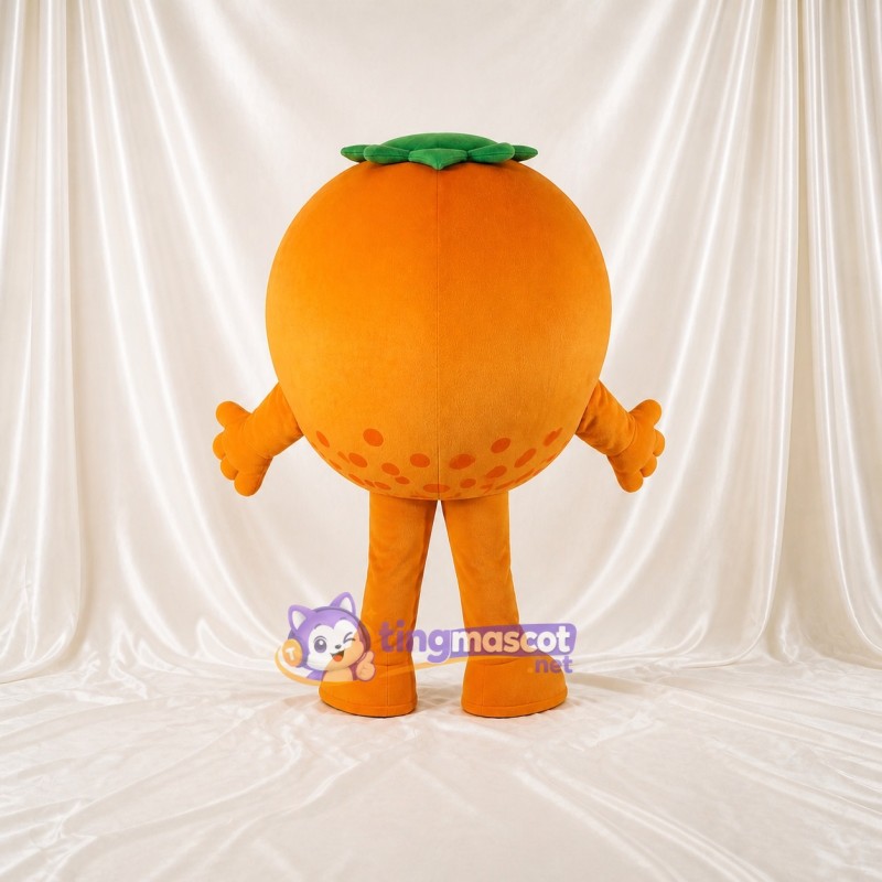 Orange Fruit Mascot Costume Full Body for Adults Trade Shows