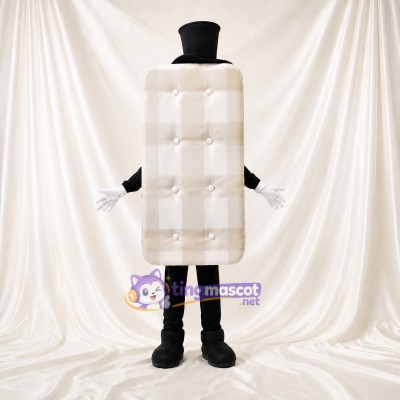 Tufted Mattress Mascot Costume Full Body for Adults Promotions