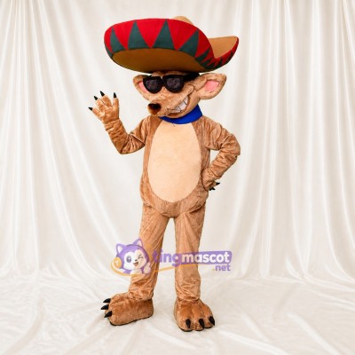 Sombrero Mouse Mascot Costume Full Body for Adults School Events