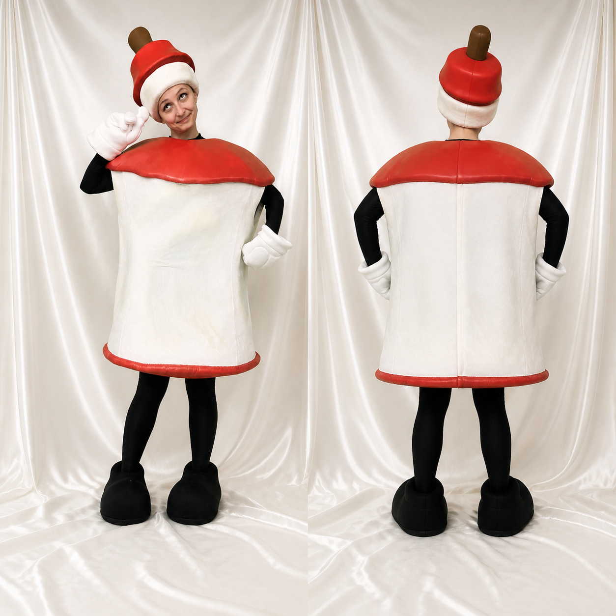Condiment Bottle Mascot Costume Full Body for Adults Trade Shows Condiment Bottle Mascot Costume Full Body for Adults Trade Shows