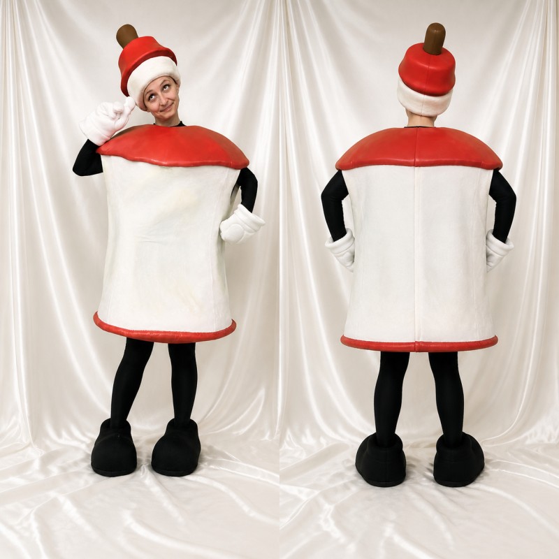 Condiment Bottle Mascot Costume Full Body for Adults Trade Shows