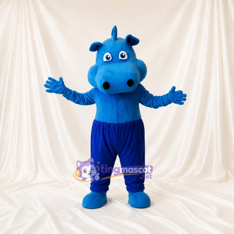 Hippo Mascot Costume Full Body for Adults School Events