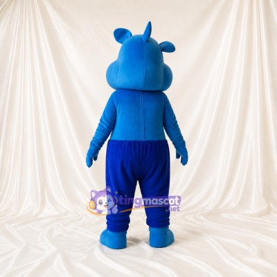 Hippo Mascot Costume Full Body for Adults School Events