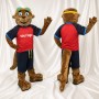 Otter Athlete Mascot Costume Full Body for Adults Sports Events