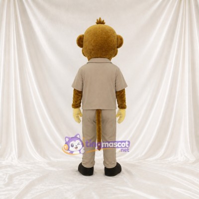 Cartoon Facial Monkey Mascot Costume Full Body for Adults School Events
