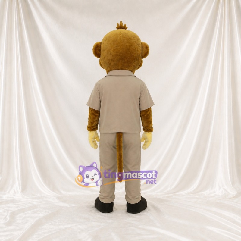 Cartoon Facial Monkey Mascot Costume Full Body for Adults School Events