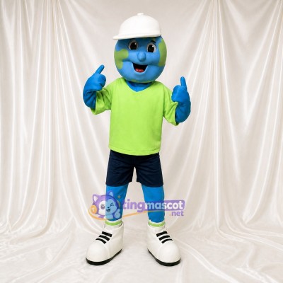 Globe Character Mascot Costume Full Body for Adults School Events