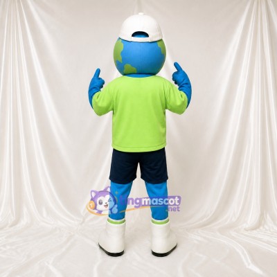 Globe Character Mascot Costume Full Body for Adults School Events