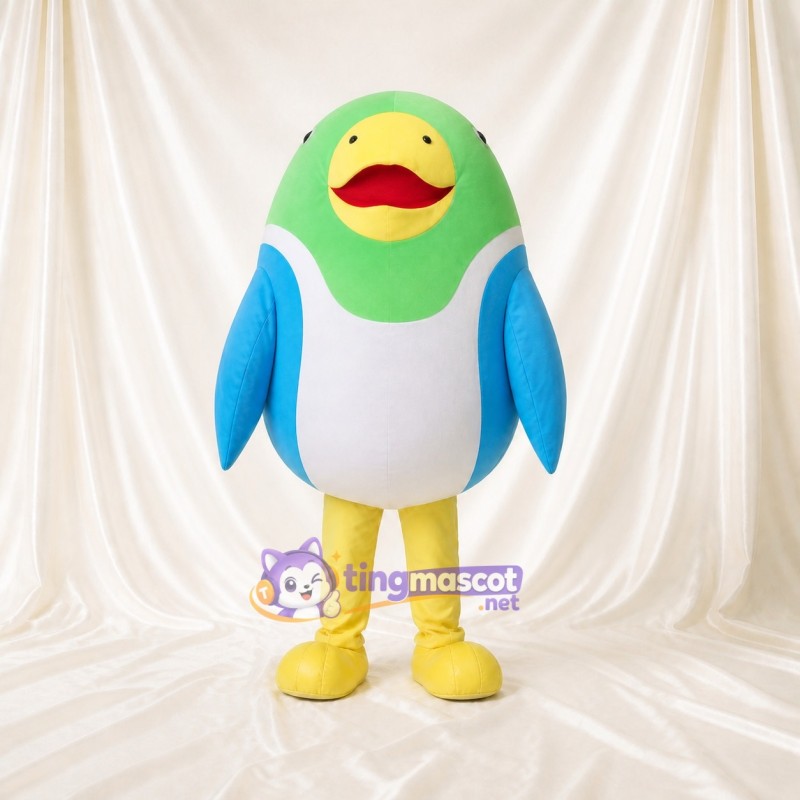 Green Duck Mascot Costume Full Body for Adults School Events