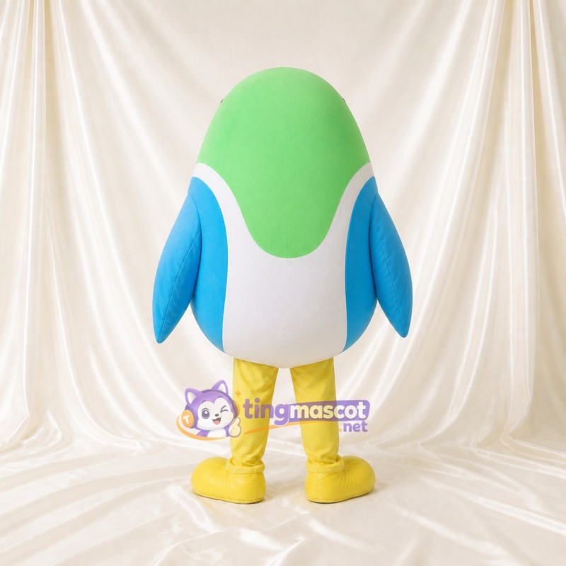 Green Duck Mascot Costume Full Body for Adults School Events