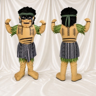 Island Warrior Mascot Costume Full Body for Adults School Events
