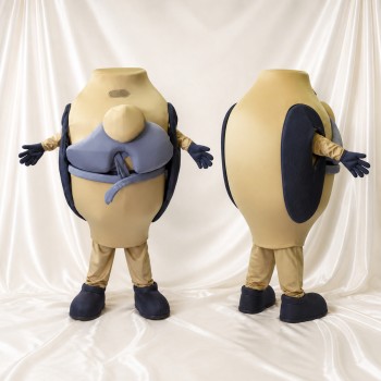 Avion à hélices Costume de mascotte intégral pour adultes Événements scolaires