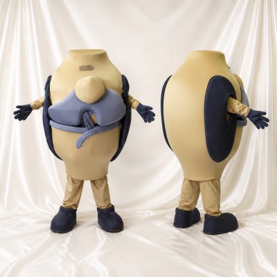 Propeller Aircraft Mascot Costume Full Body for Adults School Events