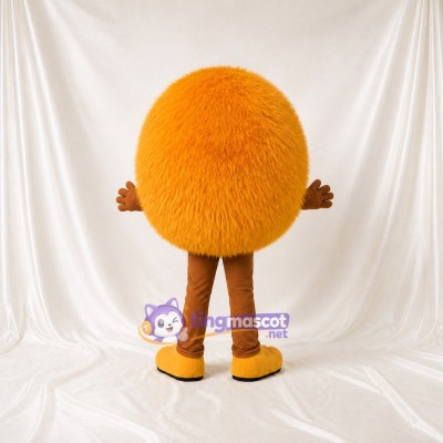 Fuzzy Ball Mascot Costume Full Body for Adults Trade Shows