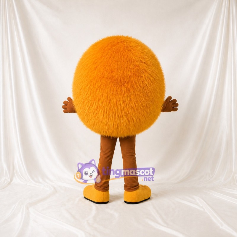 Fuzzy Ball Mascot Costume Full Body for Adults Trade Shows