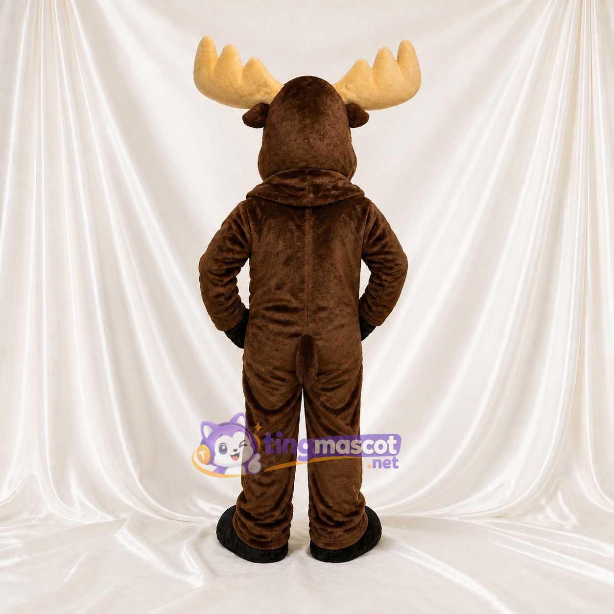 Cartoon Facial Moose Mascot Costume Full Body for Adults School Events Cartoon Facial Moose Mascot Costume Full Body for Adults School Events