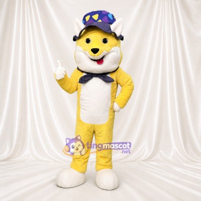 Cartoon Facial Dog Mascot Costume Full Body for Adults School Events