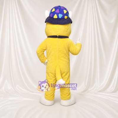 Cartoon Facial Dog Mascot Costume Full Body for Adults School Events