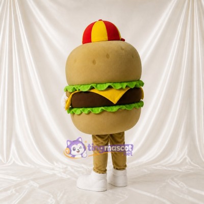Hamburger Mascot Costume Full Body for Adults Trade Shows