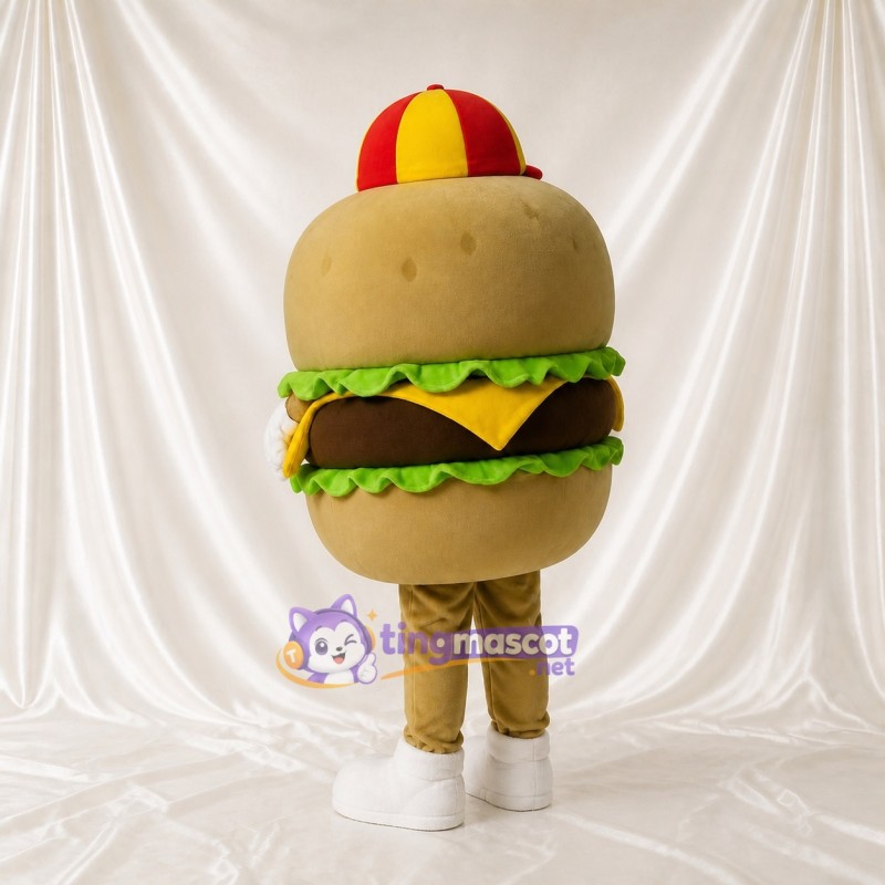 Hamburger Mascot Costume Full Body for Adults Trade Shows