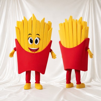 Frites Costume de mascotte intégral pour adultes Salons professionnels