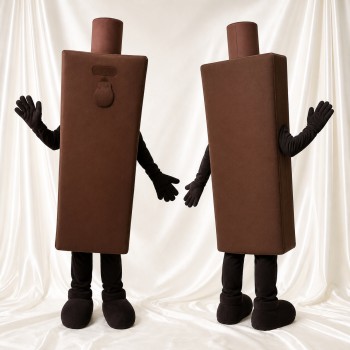 Rectangular Block Mascot Costume Full Body for Adults Trade Shows