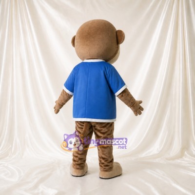 Beige Monkey Mascot Costume Full Body for Adults School Events