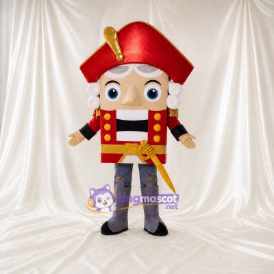 Toy Soldier Mascot Costume Full Body for Adults School Events