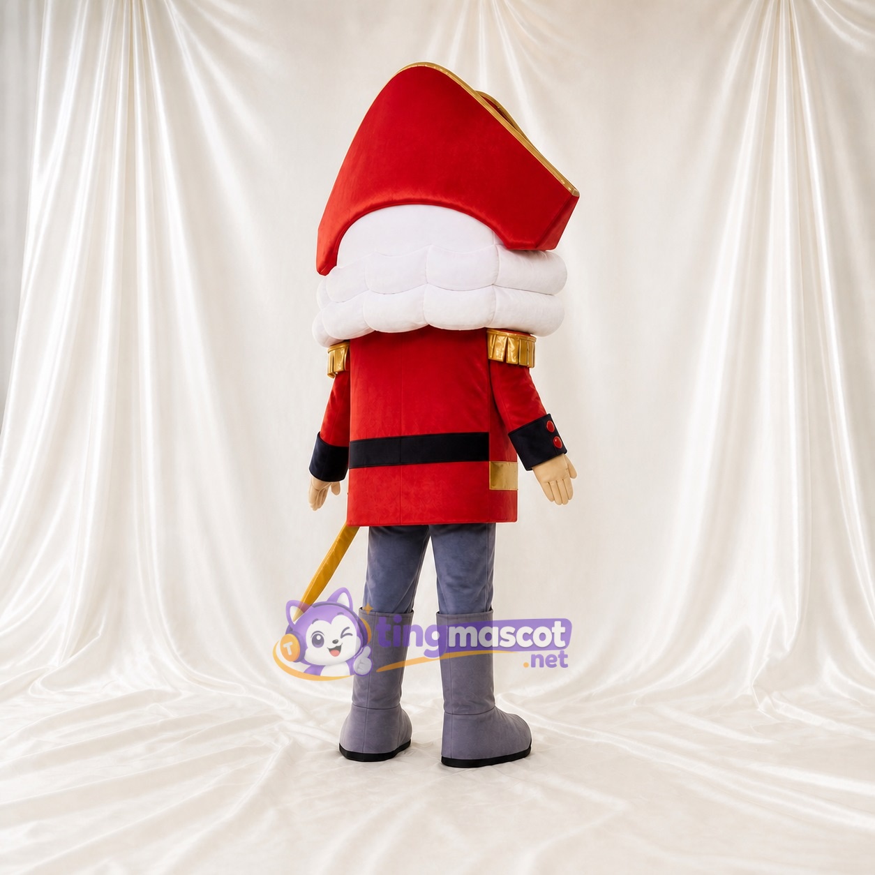 Toy Soldier Mascot Costume Full Body for Adults School Events Toy Soldier Mascot Costume Full Body for Adults School Events