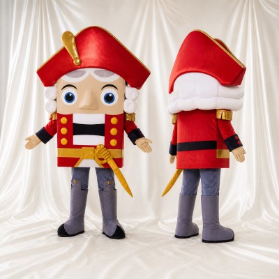 Toy Soldier Mascot Costume Full Body for Adults School Events
