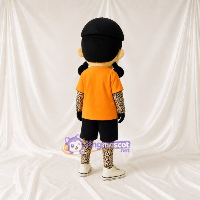 Boy Athlete Mascot Costume Full Body for Adults Sports Events