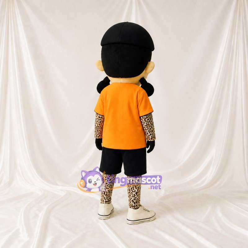 Boy Athlete Mascot Costume Full Body for Adults Sports Events