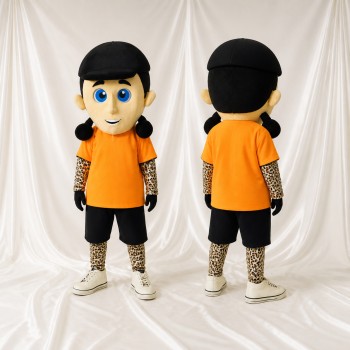 Boy Athlete Mascot Costume Full Body for Adults Sports Events