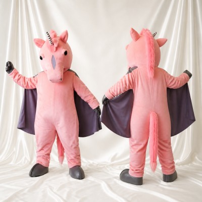 Winged Unicorn Mascot Costume Full Body for Adults School Events