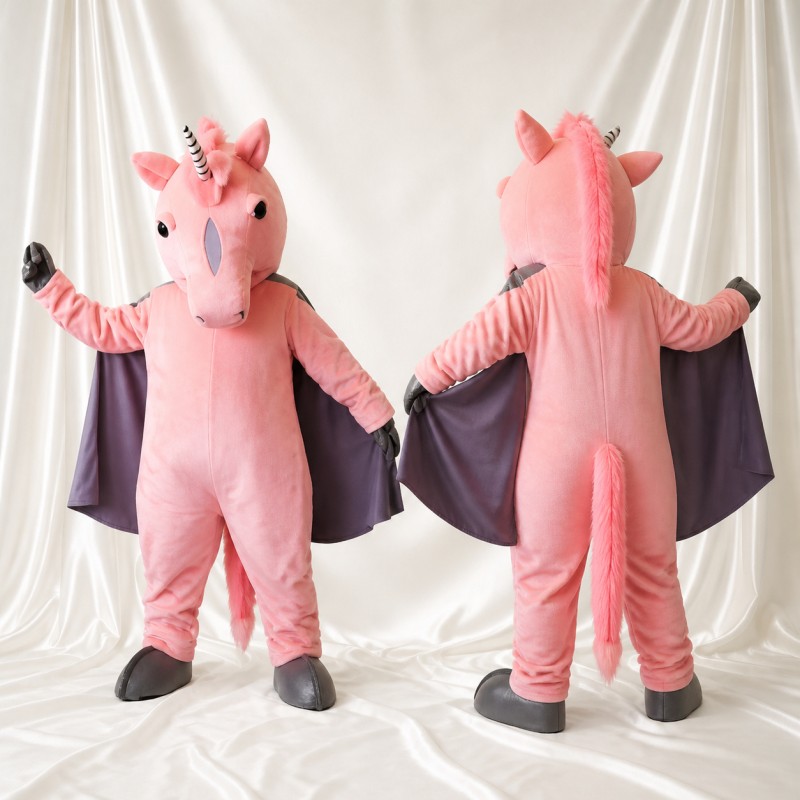 Winged Unicorn Mascot Costume Full Body for Adults School Events