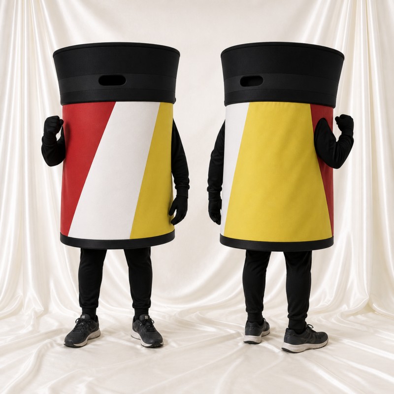 Paint Can Mascot Costume Full Body for Adults Trade Shows