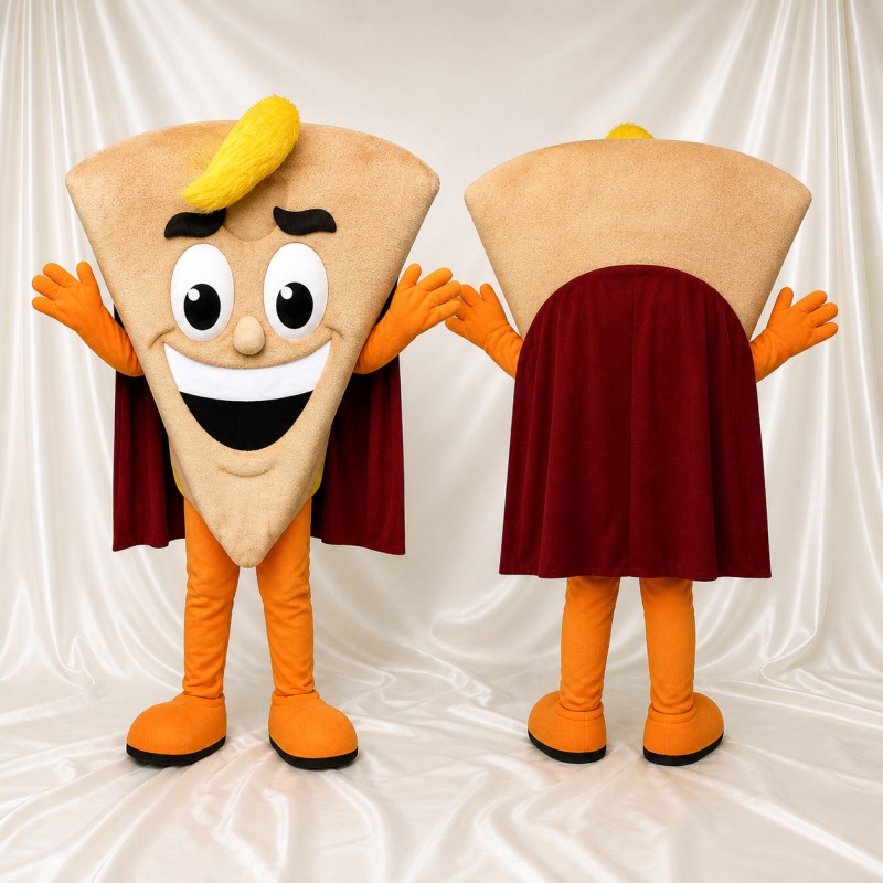 Pastry Wedge Mascot Costume Full Body for Adults Trade Shows