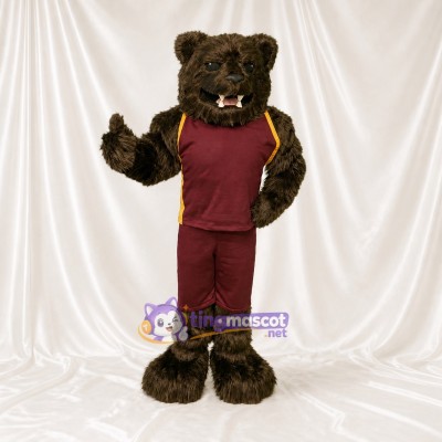 Sports Outfit Bear Athlete Mascot Costume Full Body for Adults Sports Events