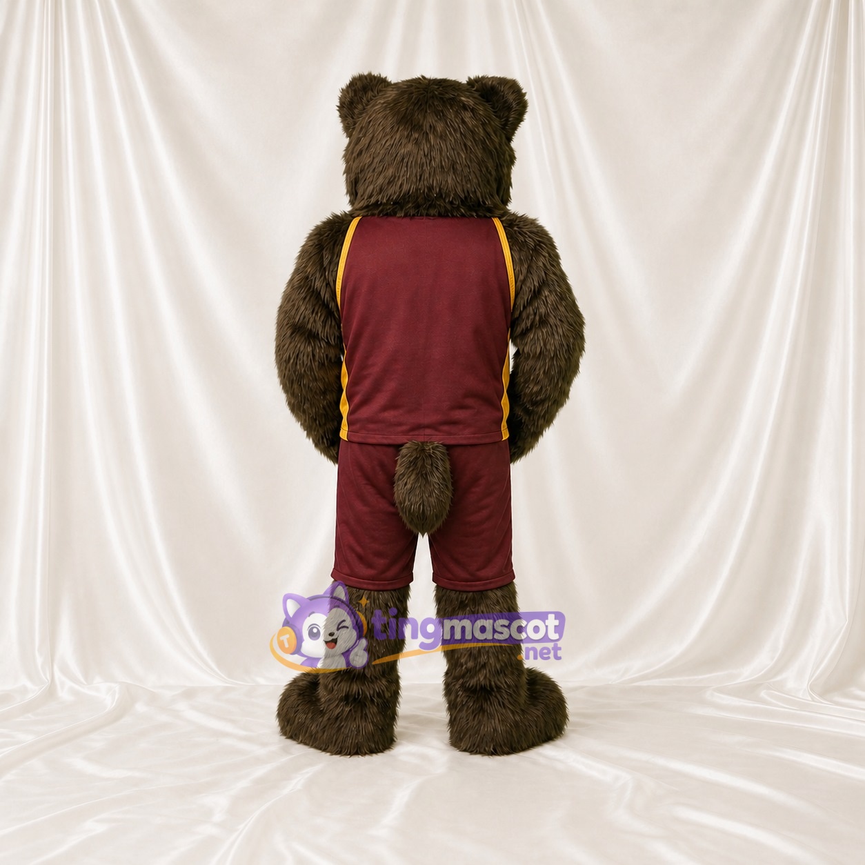 Sports Outfit Bear Athlete Mascot Costume Full Body for Adults Sports Events