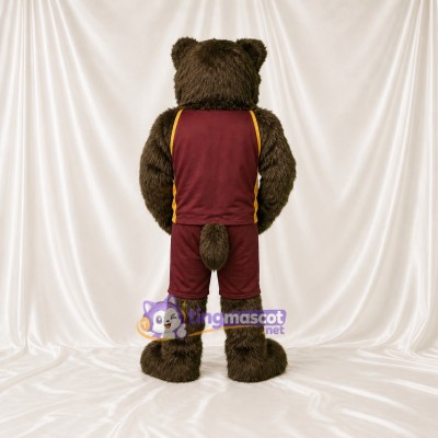 Sports Outfit Bear Athlete Mascot Costume Full Body for Adults Sports Events
