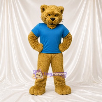 Athlète Cougar Costume de mascotte intégral pour adultes Événements sportifs