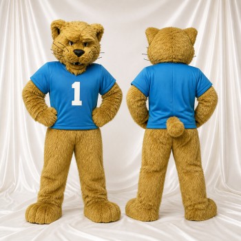 Athlète Cougar Costume de mascotte intégral pour adultes Événements sportifs