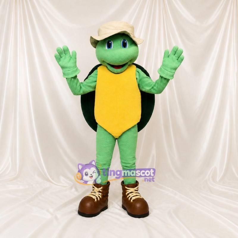 Explorateur Tortue Costume de mascotte intégral pour adultes Événements scolaires