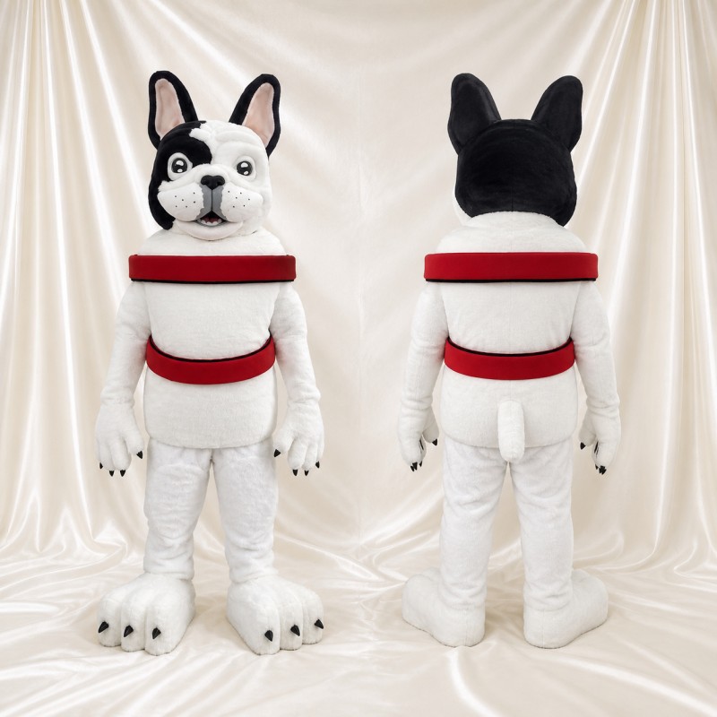 Terrier Dog Mascot Costume Full Body for Adults School Events