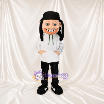 Garçon à Capuche Costume de mascotte intégral pour adultes Événements scolaires