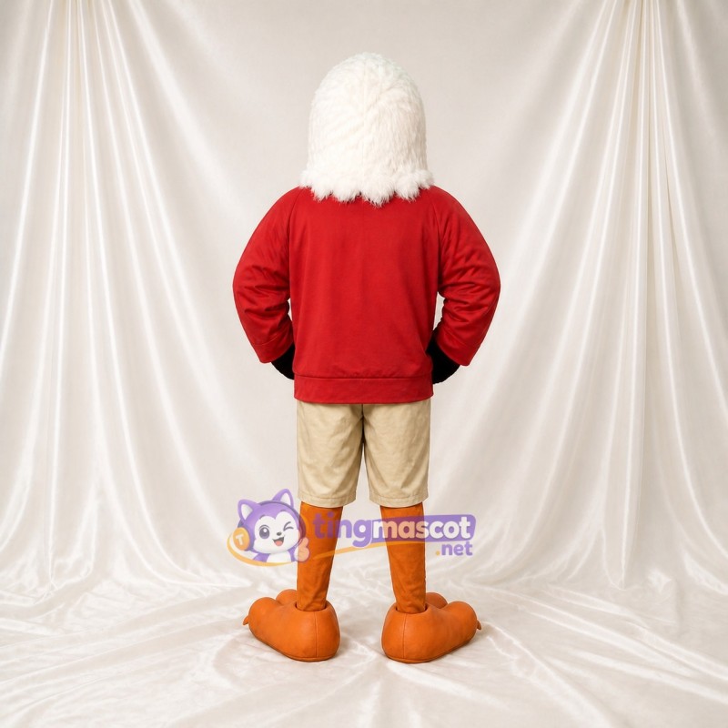 White Eagle Athlete Mascot Costume Full Body for Adults Sports Events