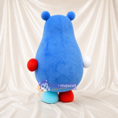Blue Bear Mascot Costume Full Body for Adults School Events